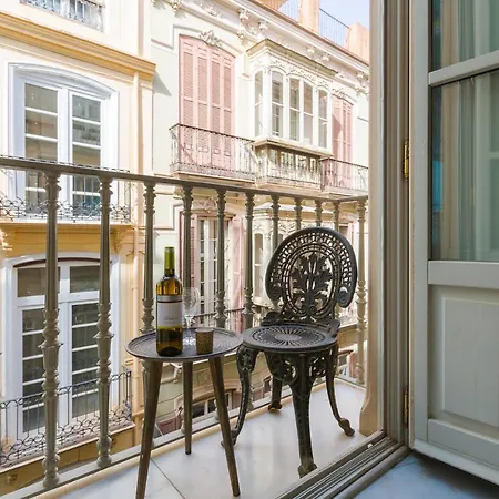 Balcones De Larios: Beautiful Balconies Next To Plaza De La Constitucion Málaga